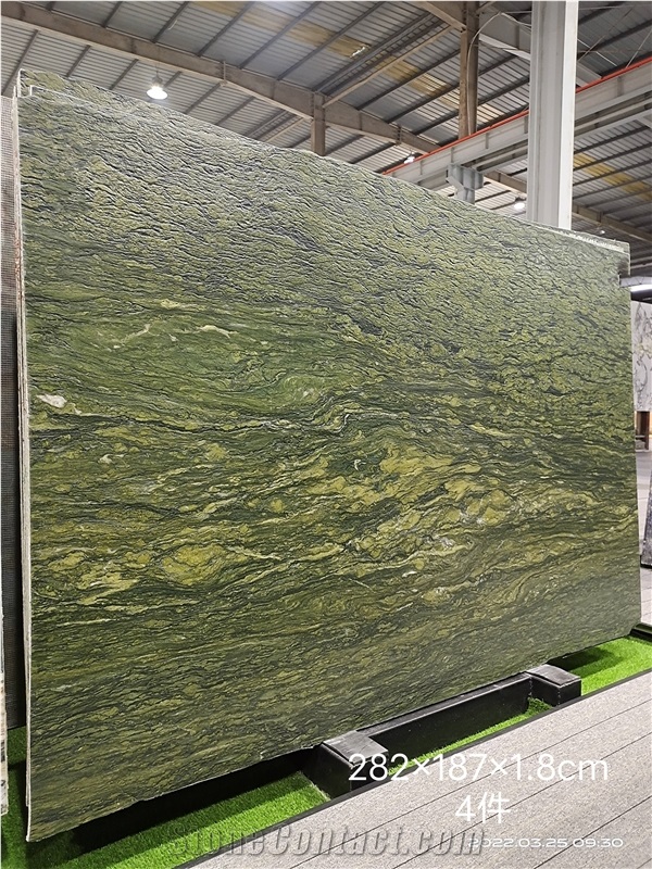 Polished Jasper Green Quartzite For Home Decoration