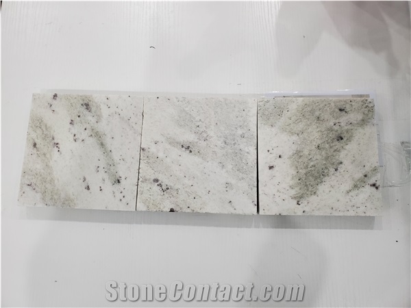 Verde Royal White Granite Polished Slab Floor Tile