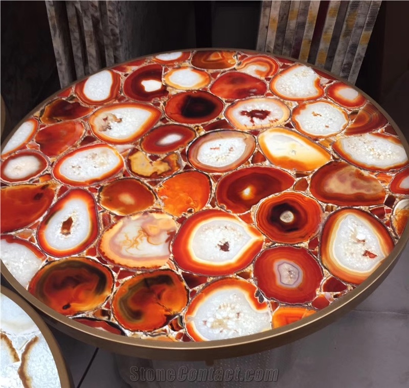 ROUND AGATE DESK TOP,ARTIFICIAL STONE Table Top