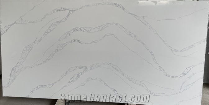 Calacatta White Artificial Stone Slab Grade B Price