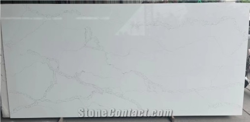 Grade B Price Artificial Calacatta Quartz Stone Slabs
