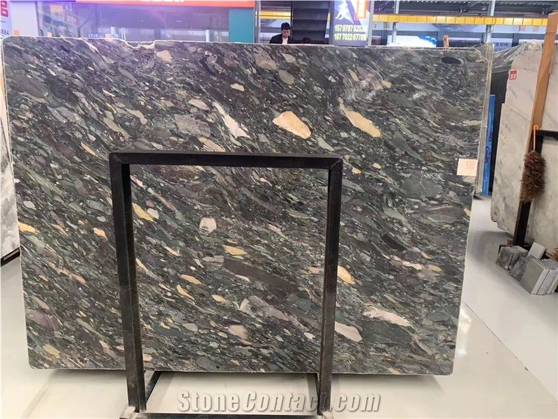 Polished Green Quartzite Slab Tiles