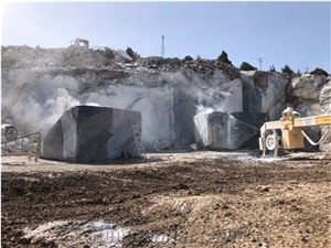 Alkamar Titanium Grey Marble Quarry