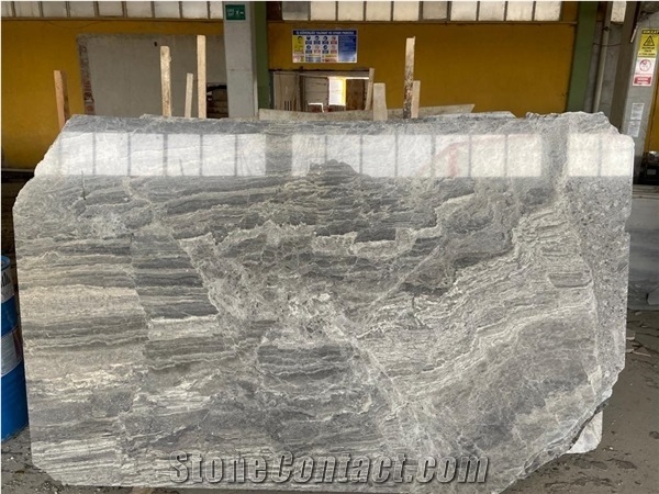 Alkamar Titanium Grey Marble Quarry