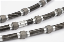 Diamond Wire Saw Cutting Steel For Granite Marble