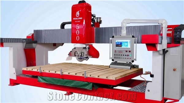 HSNC-500 Cutting Stone Tile Granite Bridge Saw Processing Machine