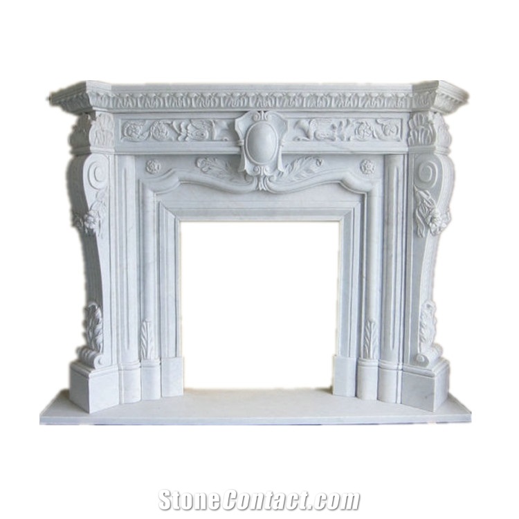 Carved Fireplace Marble Fireplace