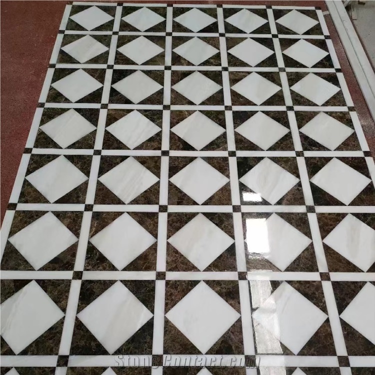 Customized Marble Floor Round Medallion  Pattern Design