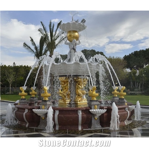 Modern Sculpture Garden Water Fountain Outdoor For Sale