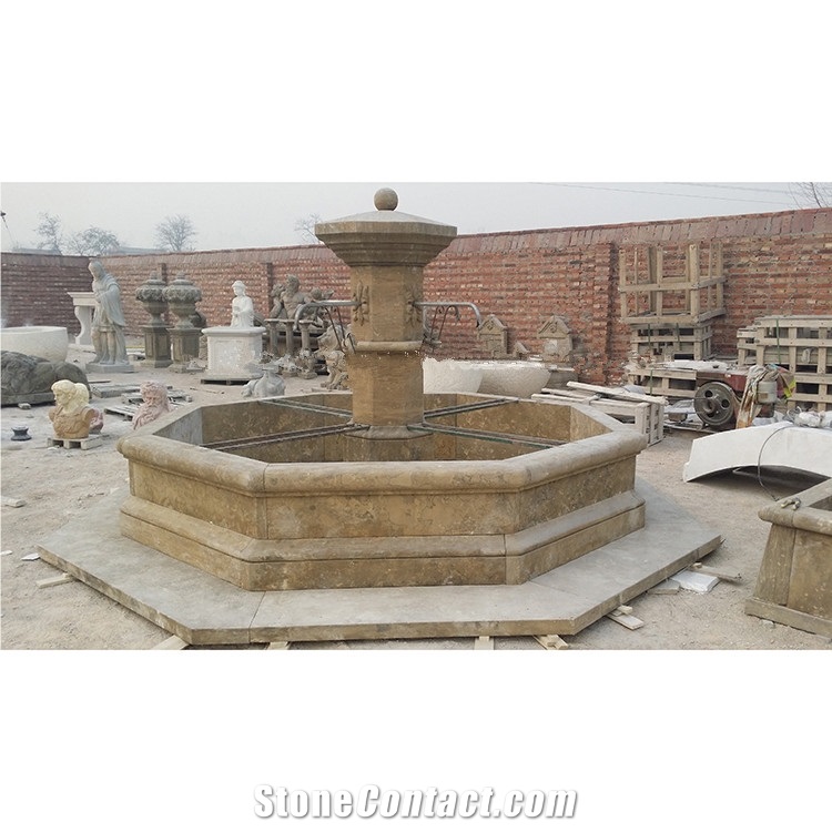 Modern Style Stone Fountain Water Fountain Outdoor For Sale