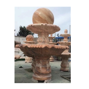 Natural Stone Carved Modern Water Fountain Outdoor For Sale