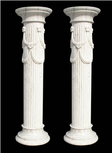 Nature Marble Columns Roman Column For Decorating