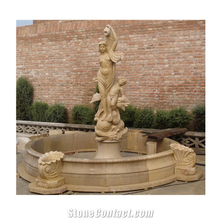 Water Fountain Human Statue Outdoor For Garden from China
