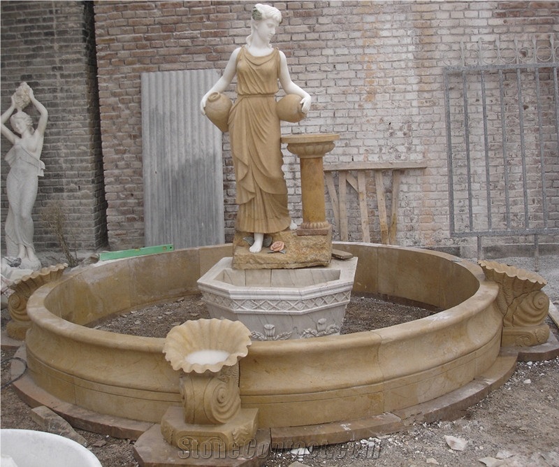 Water Fountain Human Statue Outdoor For Garden from China