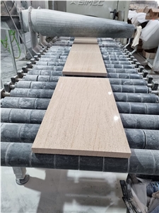 Moca Cream Limestone Polished Finish Medium Grain Tiles