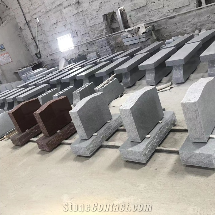 China Factory Granite Slant Marker With Bases