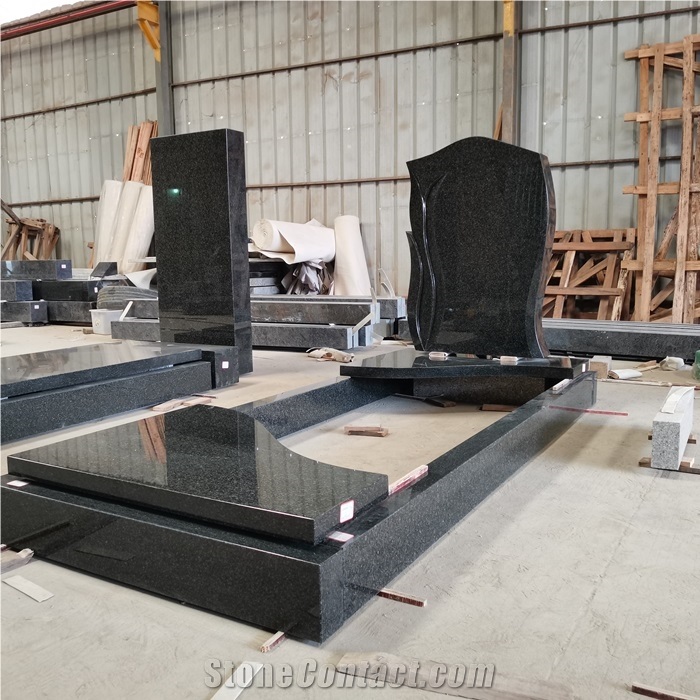 Germany Style Africa Black Granite Monuments