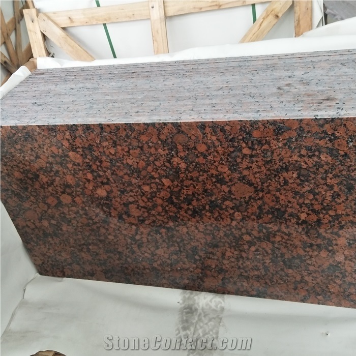 Polished Baltic Red Granite Slabs