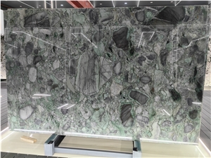 Botanic Wave Quartzite,Emerald Wave Quartzite Slab