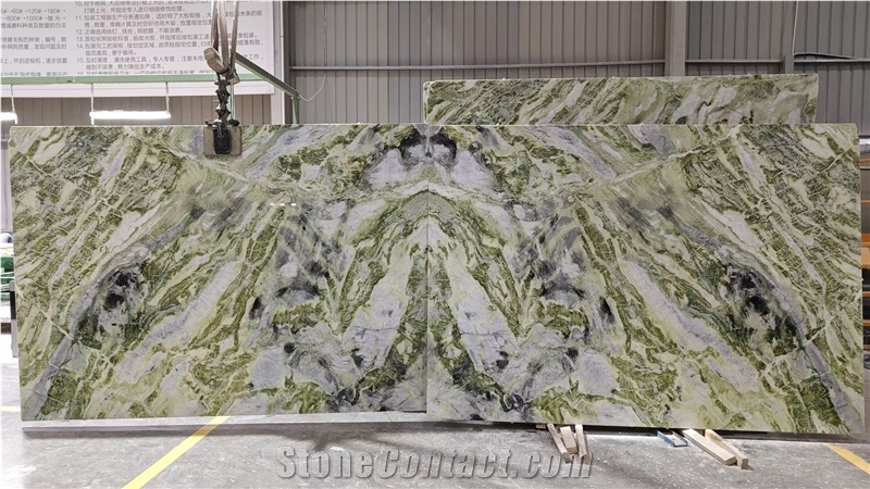 Emerald Green Marble Slab For Home Decoration