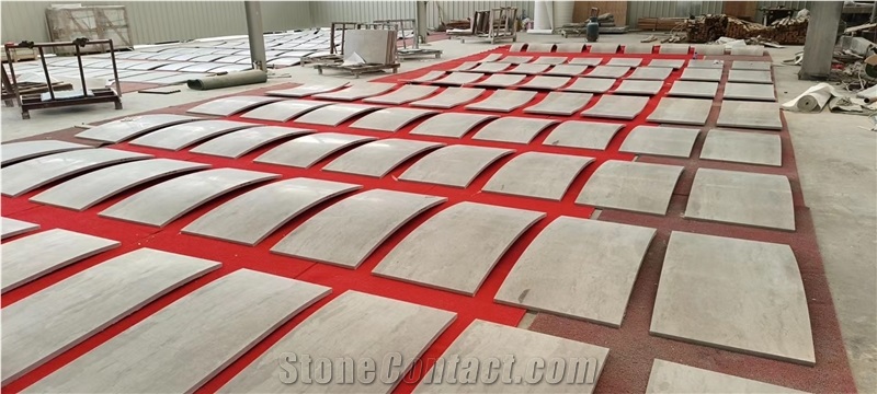Grey Marble Arc Plate Curve Tiles For Wall Covering