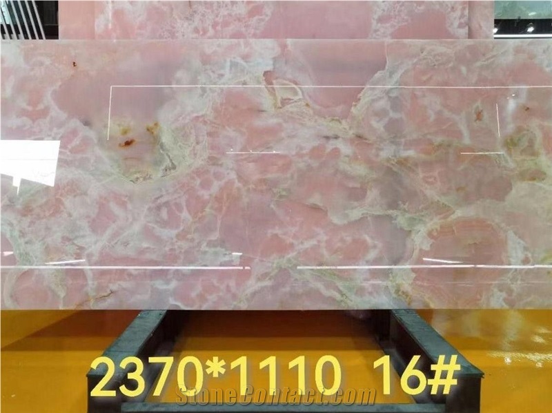 HOT Pink Onyx Slabs For Hotel
