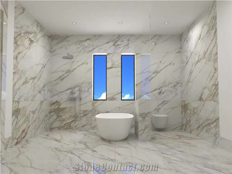 Italy Calacatta Bianco Marble For Project