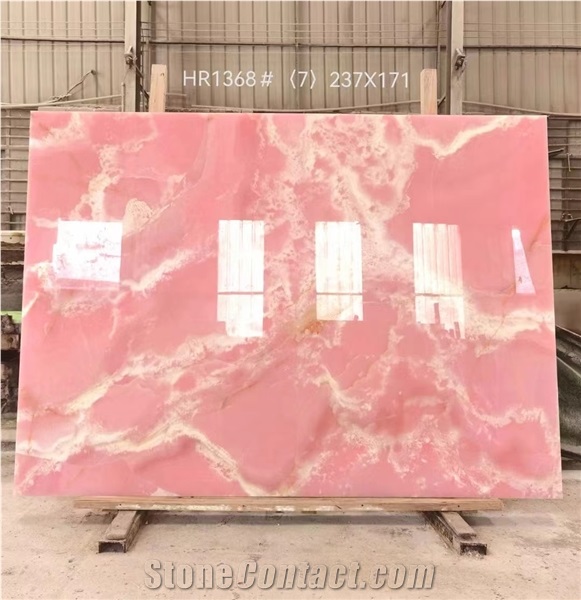 New Arrival Pink Onyx Slab & Tiles