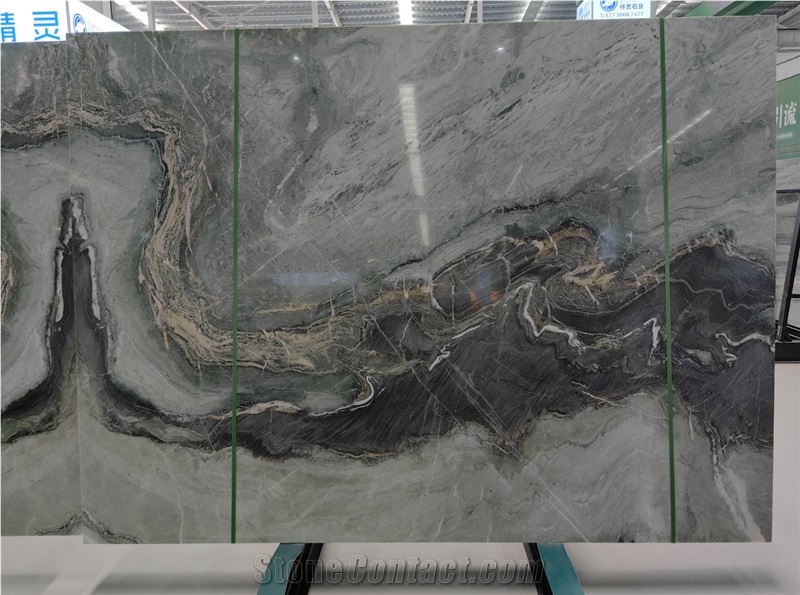 Polished Fairy Verderra Marble Slabs,Wizard Green Marble