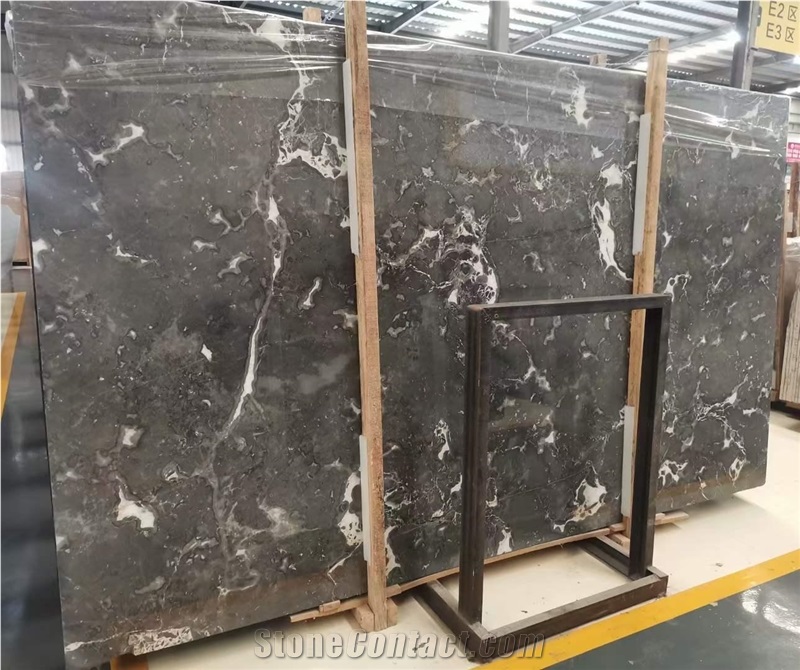 Premium Quality Romantic Grey Marble Slab For Project
