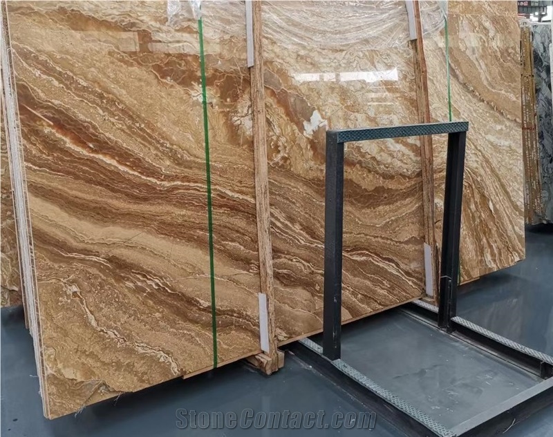 Premium Quality Wood Grain Onyx Slab&Tiles For Project