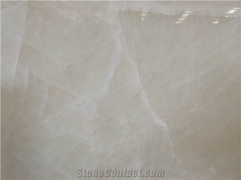 Translucent White Ice Jade Onyx Slabs And Tiles