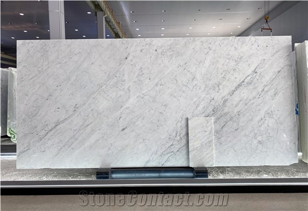 Italy Bianco Carrara Marble Slab For Interior And Exterior