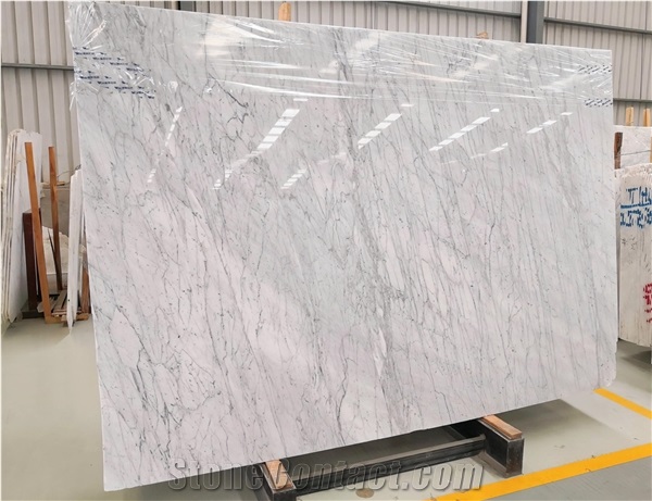 Italy Bianco Carrara Marble Slab For Interior And Exterior
