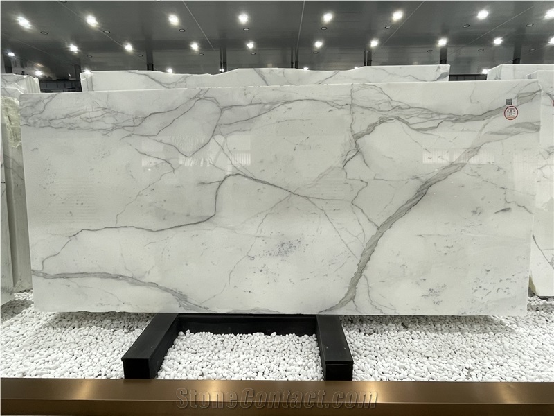 Statuario White Marble Slabs, Italy White Marble Tiles