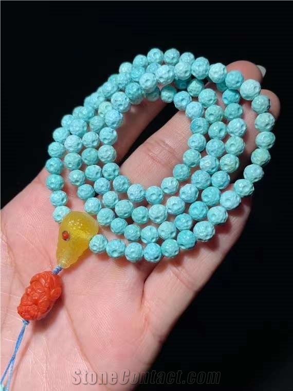 Natural Raw Mineral Buddha Bead Hand String