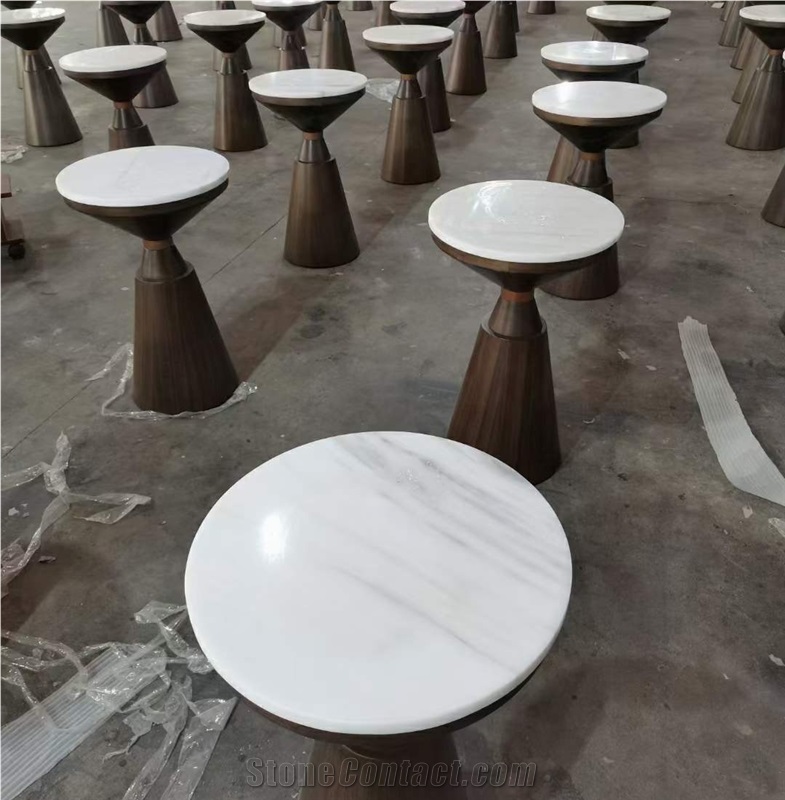 Round Marble Furniture Table Tops