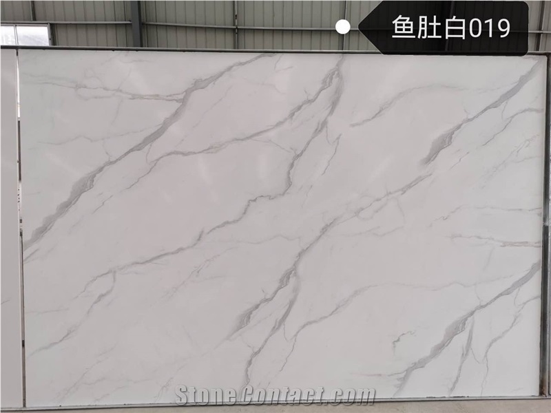 Artificial Marble Calacatta White Engineered Stone