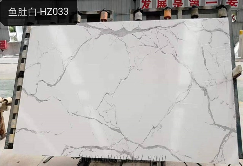Artificial Marble Calacatta White Engineered Stone