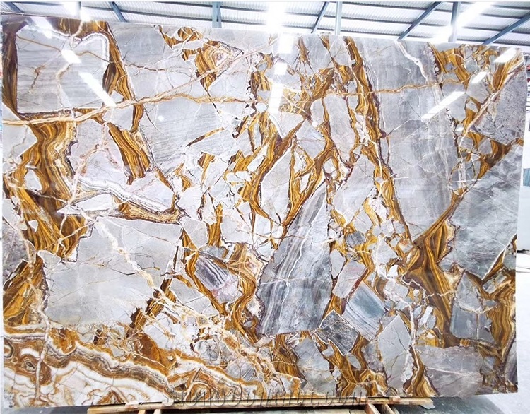 Luxury Versailles Gold Marble Slab