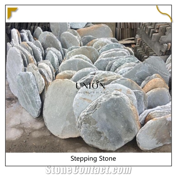 Round Slate Stepping Stones Walkway Paver Landscaping Stone