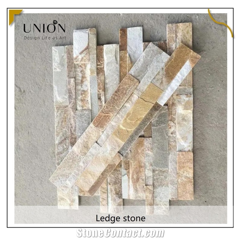 UNION DECO Natural Split Culture Stone Beige Slate Cladding