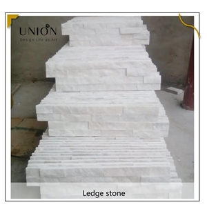 UNION DECO White Quartzite Stone Culture Stone Wall Panel
