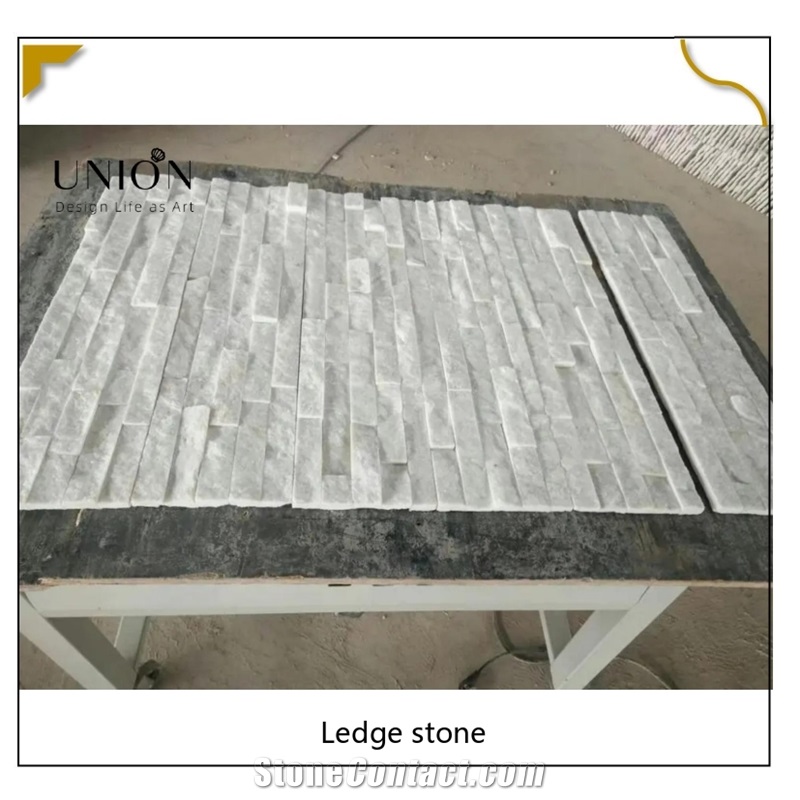 UNION DECO White Quartzite Stone Culture Stone Wall Panel