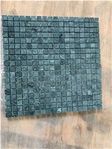 0.65" X 0.65" Green Marble Mosaic Sheet Wall