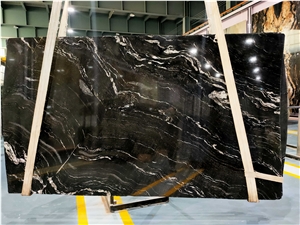 Brazil Cosmic Black Granite Slabs For Kitchen &Wall Tile