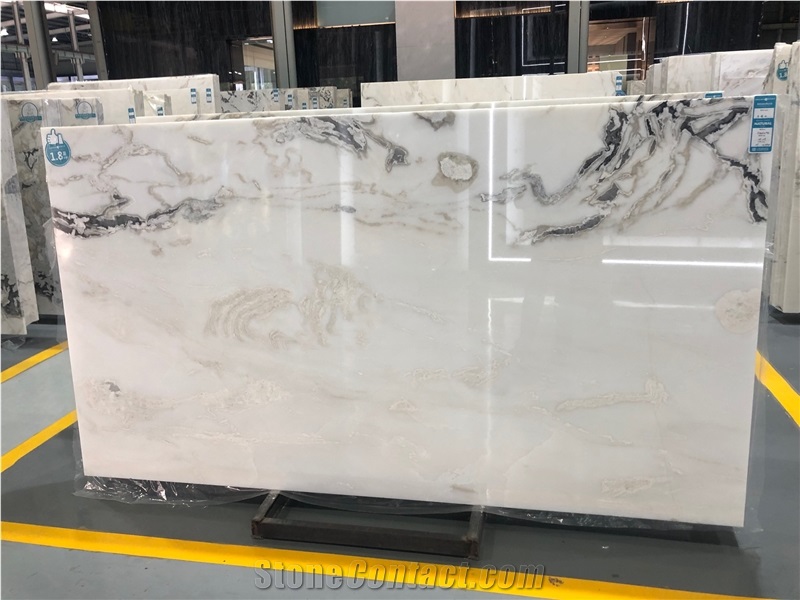 Dover White Marble- Bianco Picasso Marble Slabs