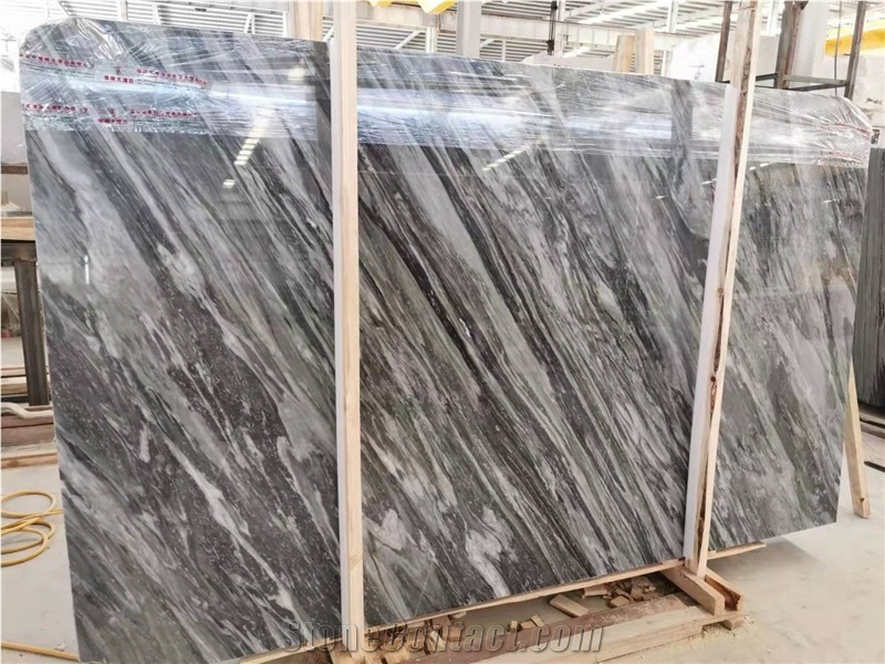 Italy Bardiglio Grey Marble Slabs, Florence Grey Marble