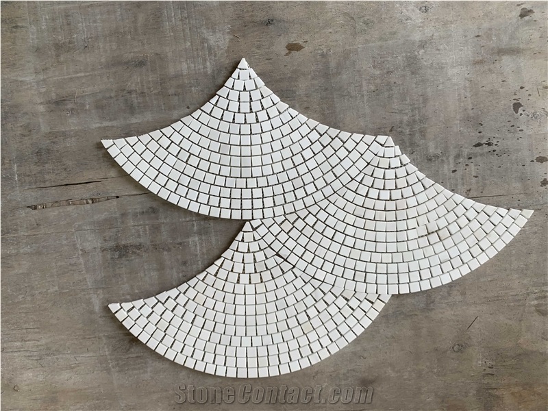 Marble Sector Pattern Mosaic Wall Tiles