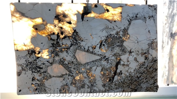 Patagonia Quartzite Slabs, Brazil Crystal White Quartzite